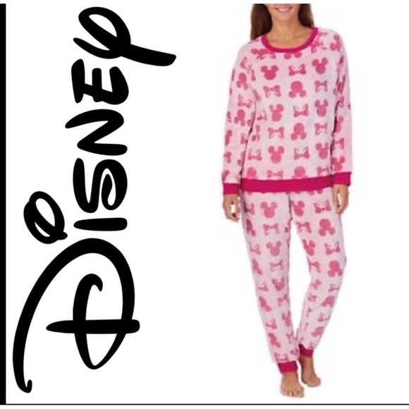 Disney Cozy Fleece Pajama Set Pink Minnie Mouse NWT❗️ - Picture 2 of 16